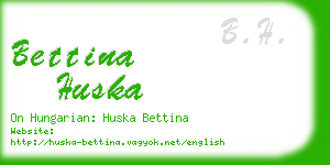 bettina huska business card